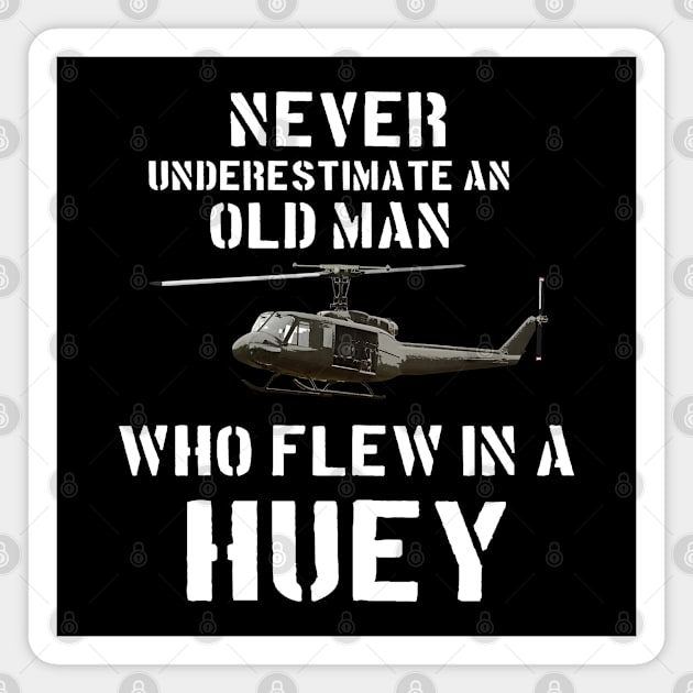 Bell UH-1 Iroquois Huey Vietnam Vet Magnet by Dirty Custard Designs 